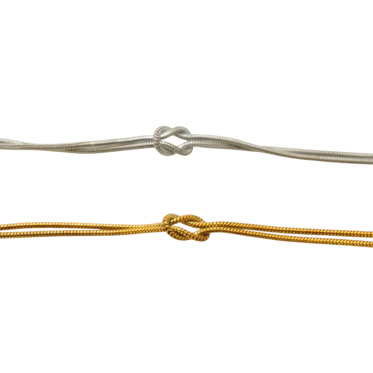 Knotted Stainless Steel Bracelet