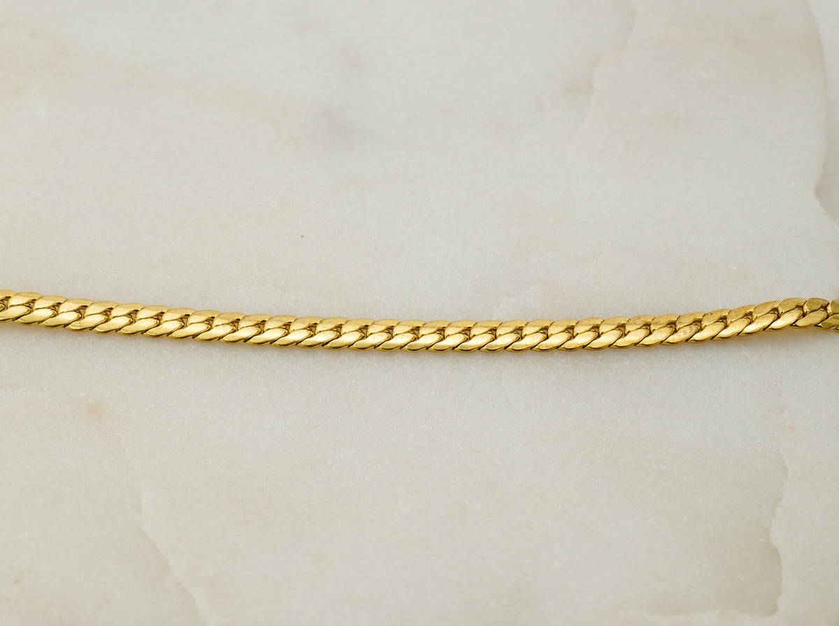 Braided Flat Stainless Steel Bracelet
