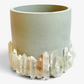 Clear Quartz Cement Planter