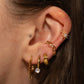 Spiked Sun Hoops