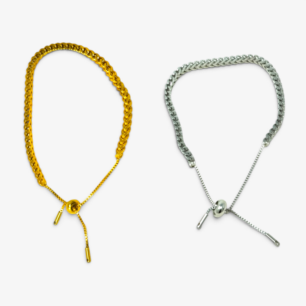 Adjustable Braided Metal Bracelet