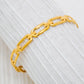 Chain Link Gold Stainless Steel Cuff Bracelet