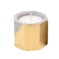 Mini Cement & Gold Soy Candle