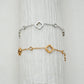 Cubic Clover Stainless Steel Bracelet