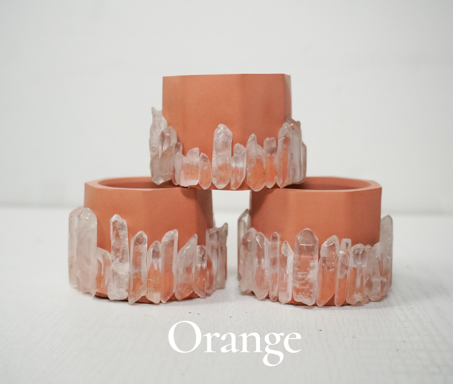 Crystal Point Cement Planter