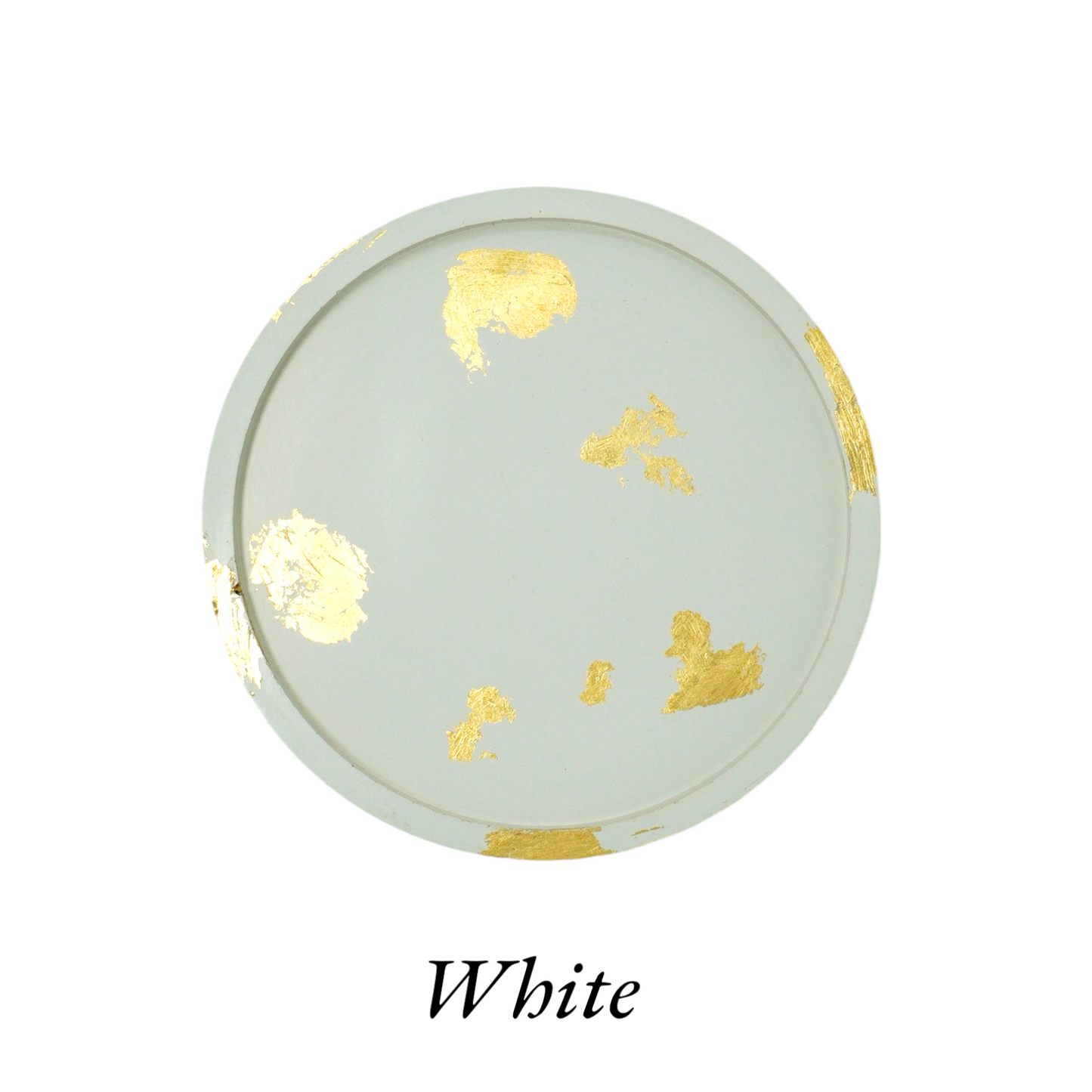 Gold Leaf Cement Coasters