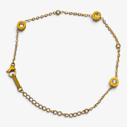 Cubic Clock Stainless Steel Bracelet