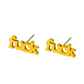 FUCK Stainless Steel Stud Earrings