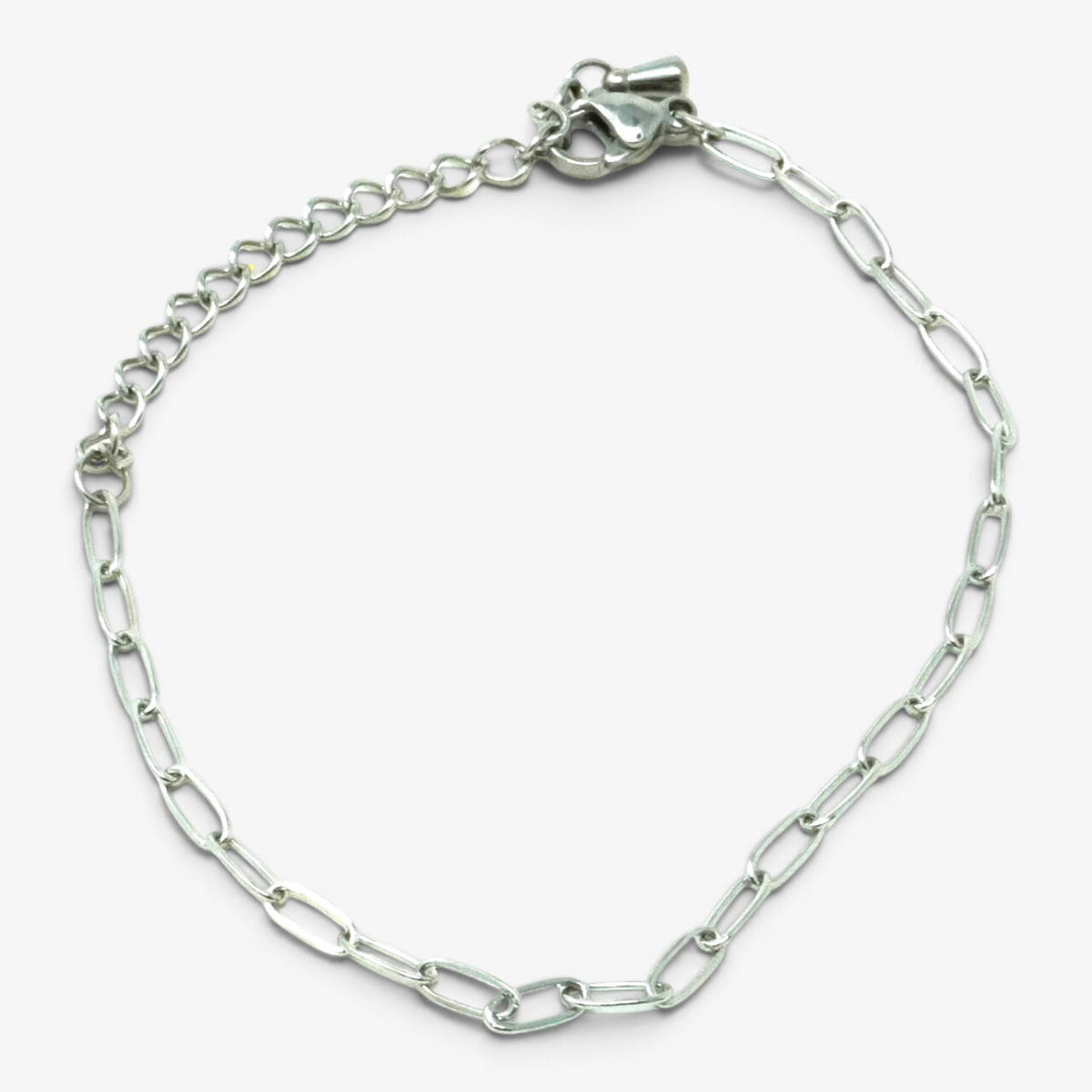 2.5mm Paperclip Stainless Steel Bracelet