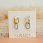 Dual-Toned Stainless Steel Oval Hoops