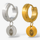 Engraved Vulva Stainless Steel Hoops