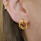 Gold Looped  Stainless Steel Earrings