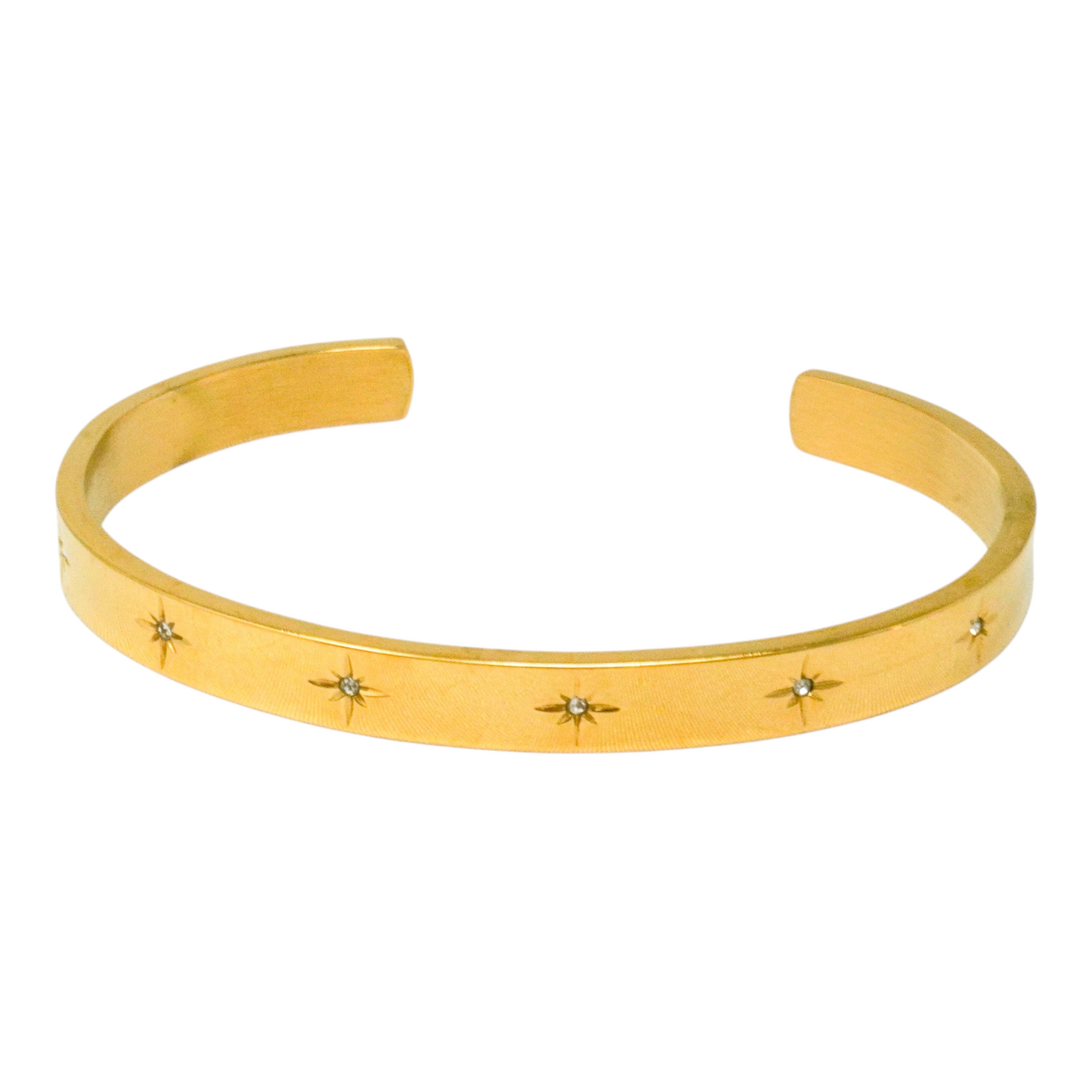 Star Stainless Steel Cuff Bracelet