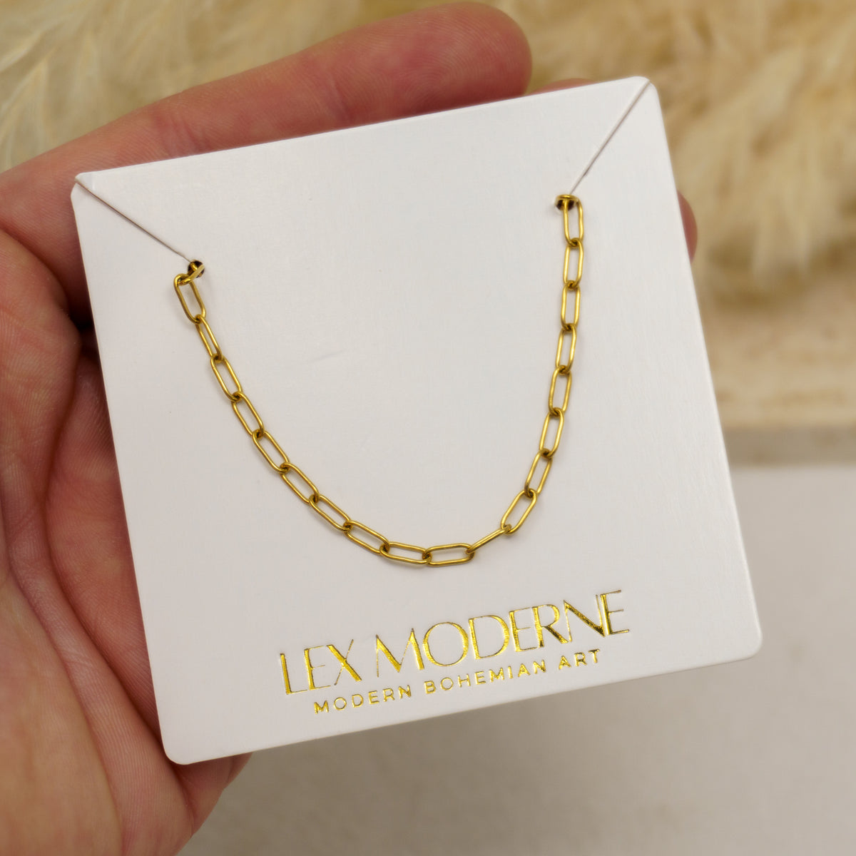 2.5 mm Thin Paperclip Stainless Steel Chain