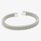 Woven Stainless Steel Bangle Bracelet