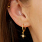 Star Dangle Hoops