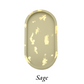 Large Gold Leaf Cement Oval Tray