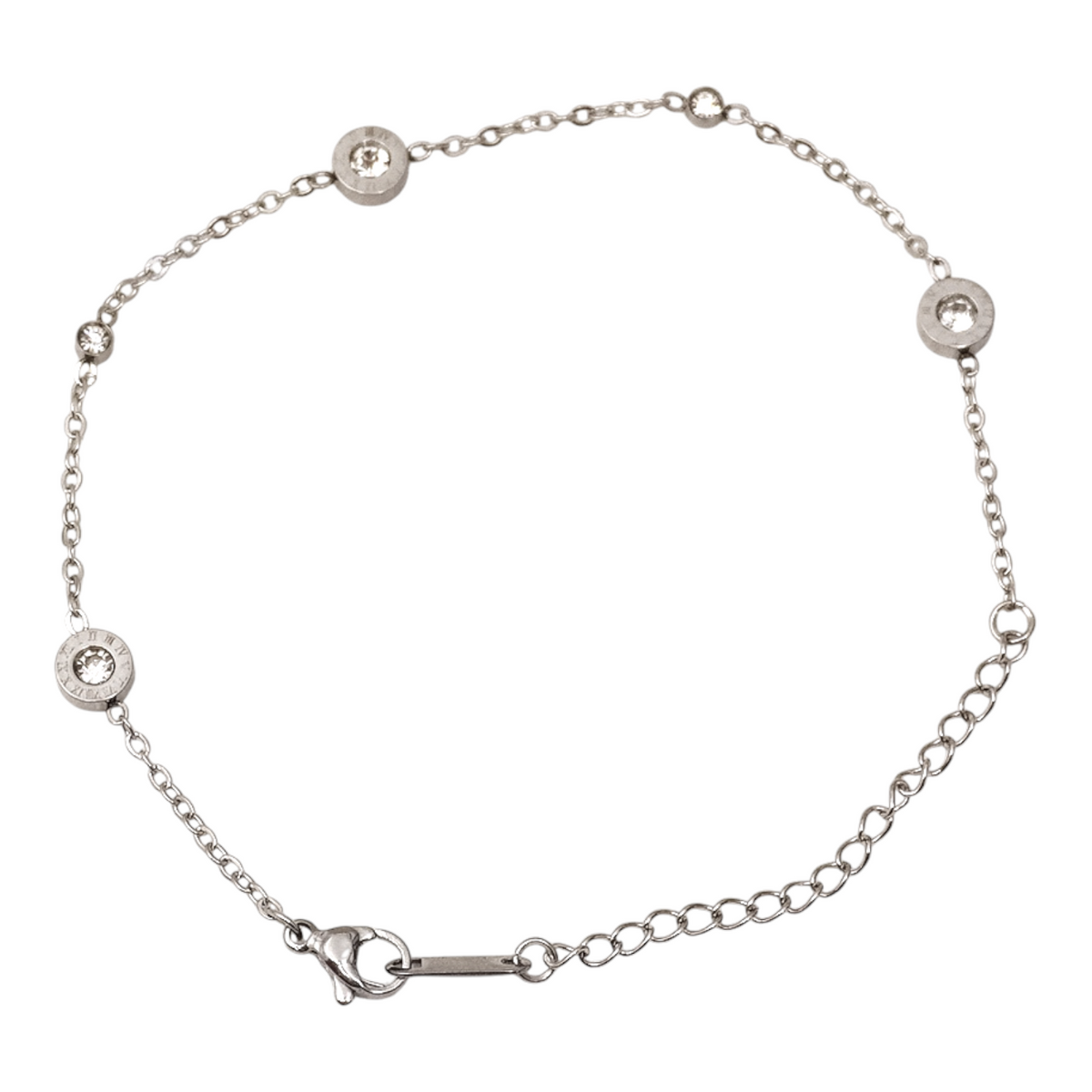 Cubic Clock Stainless Steel Bracelet