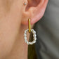 Dual-Toned Stainless Steel Oval Hoops