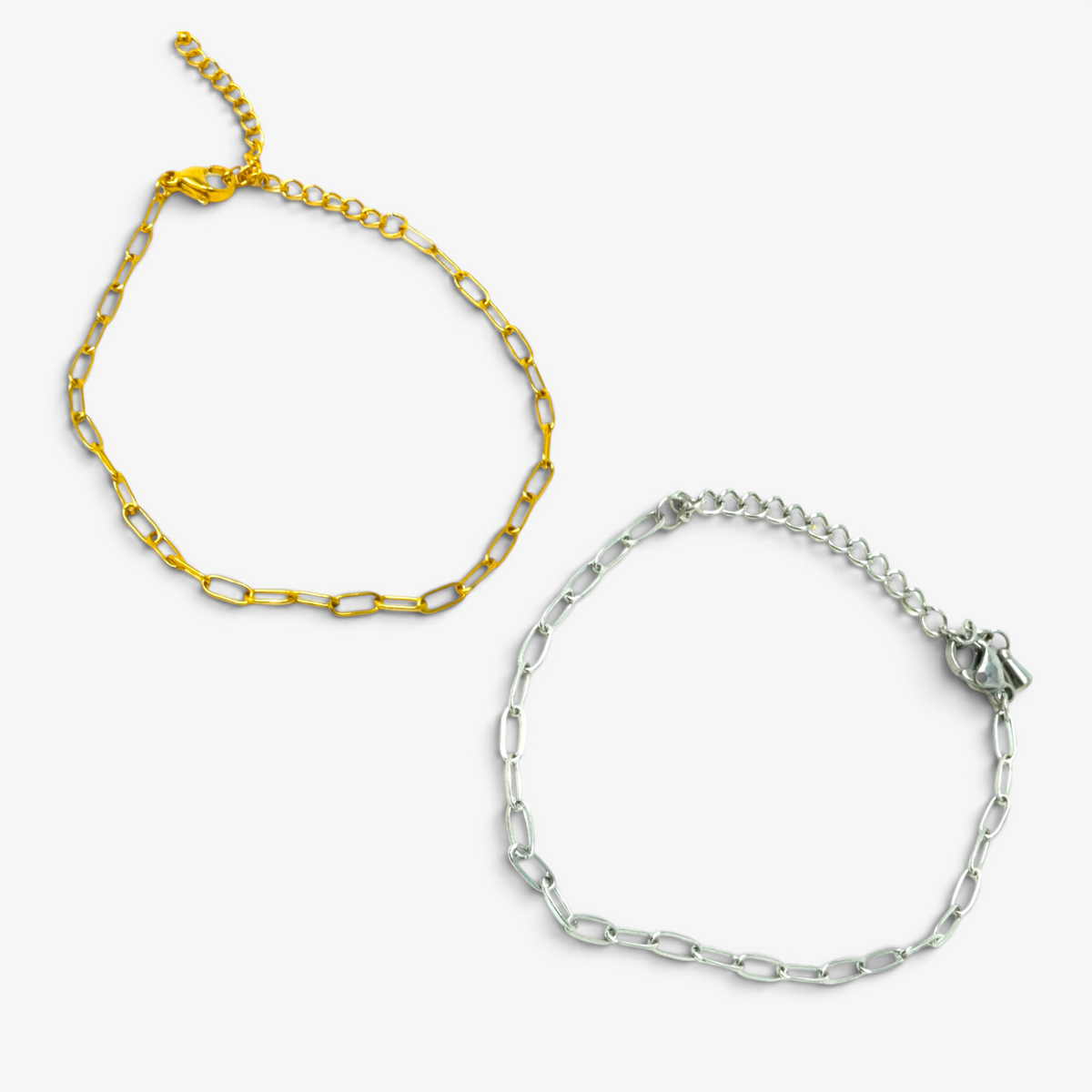 2.5mm Paperclip Stainless Steel Bracelet