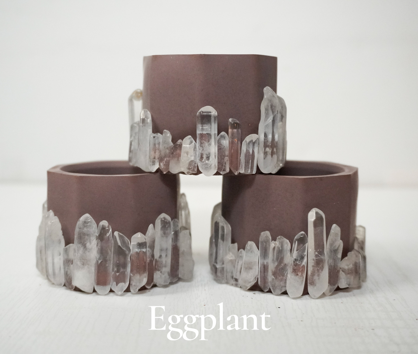 Crystal Point Cement Planter