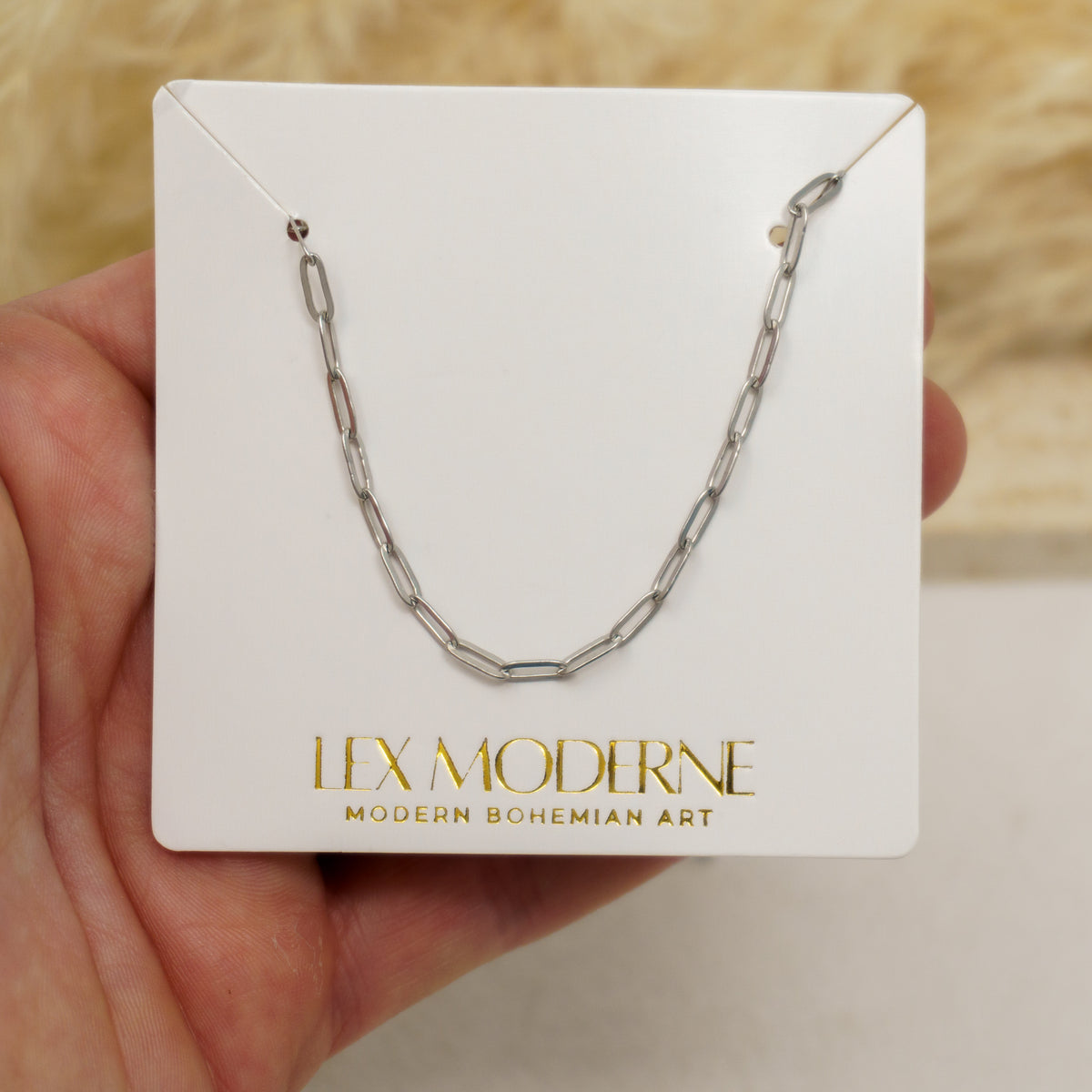 2.5 mm Thin Paperclip Stainless Steel Chain