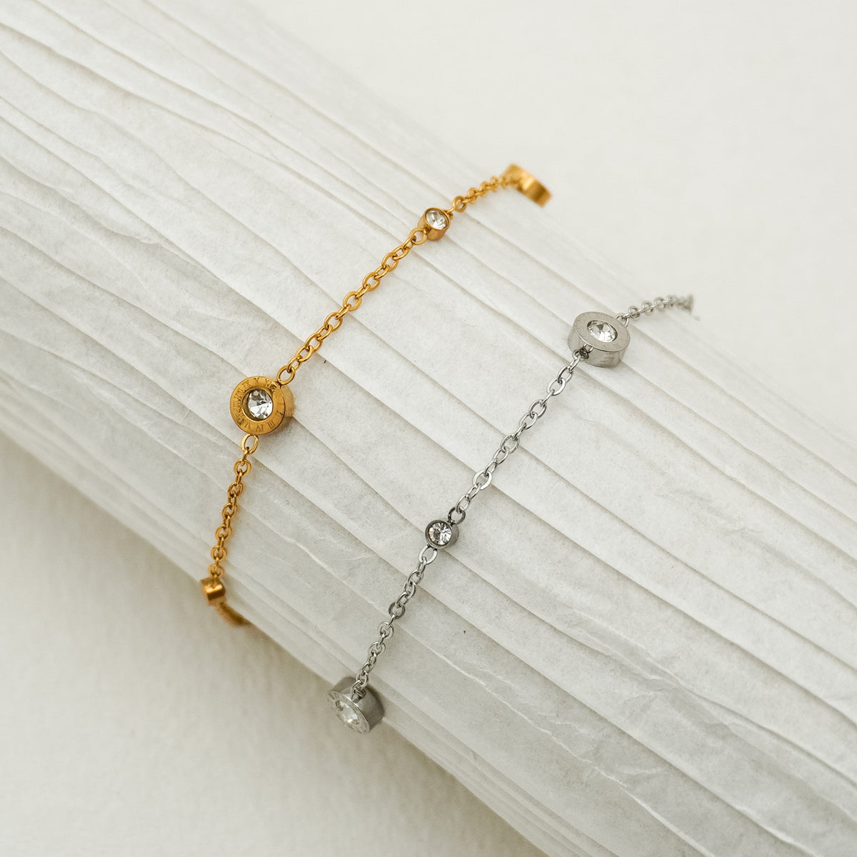 Cubic Clock Stainless Steel Bracelet