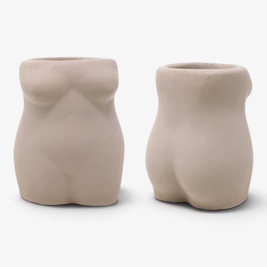 Woman Body Cement Planter