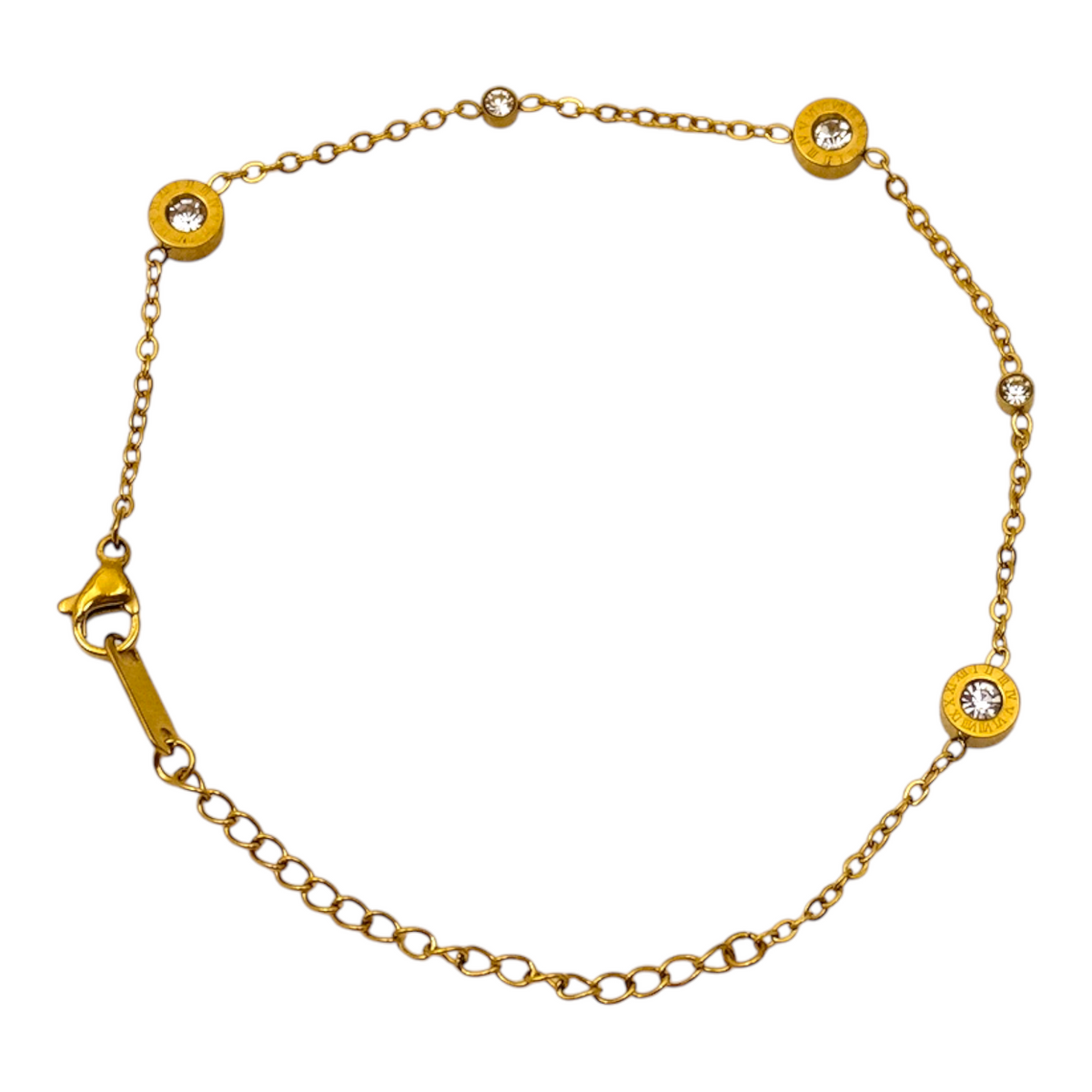 Cubic Clock Stainless Steel Bracelet