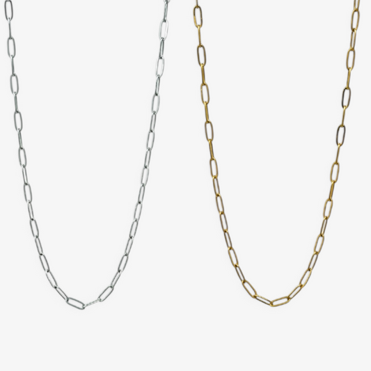 2.5 mm Thin Paperclip Stainless Steel Chain