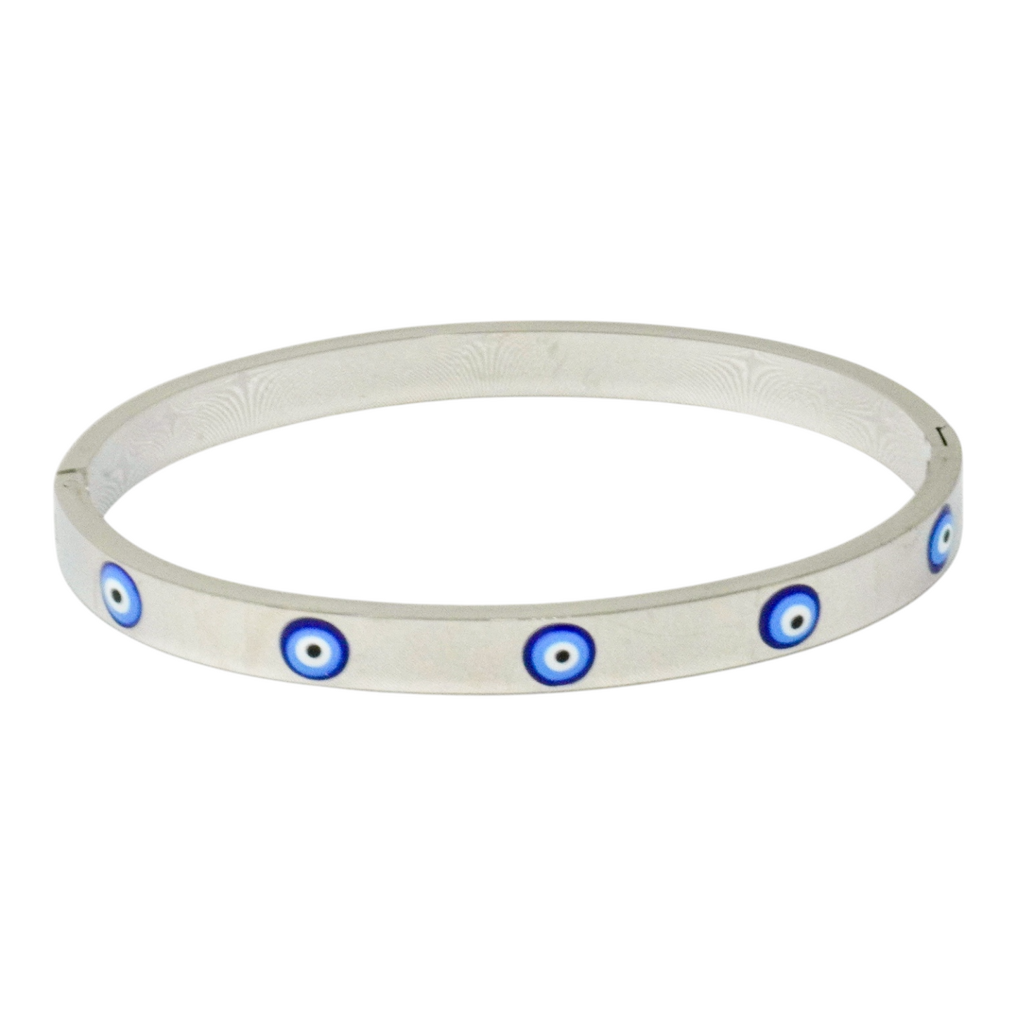 Evil Eye Stainless Steel Bangle Bracelet