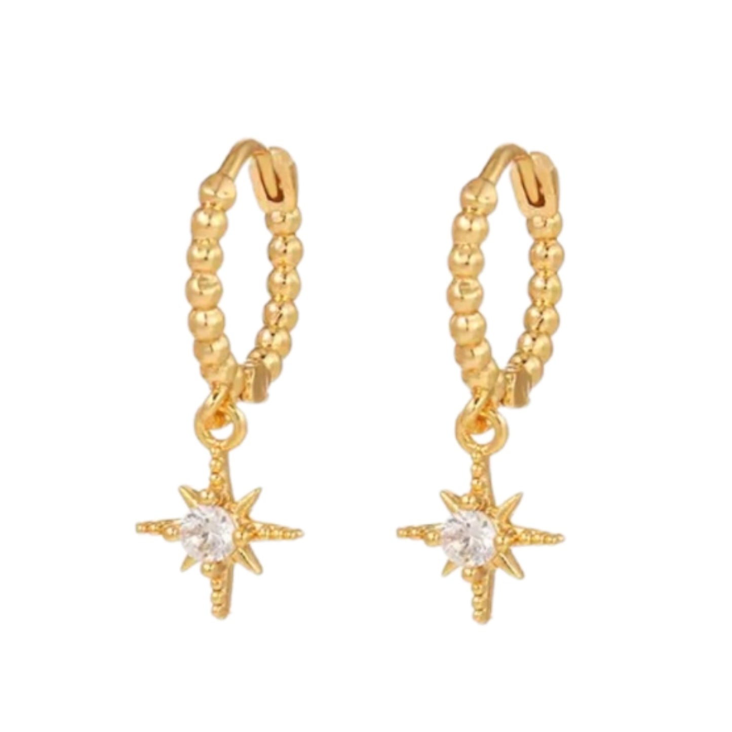 Star Dangle Hoops