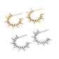 Spiked Sun Hoops