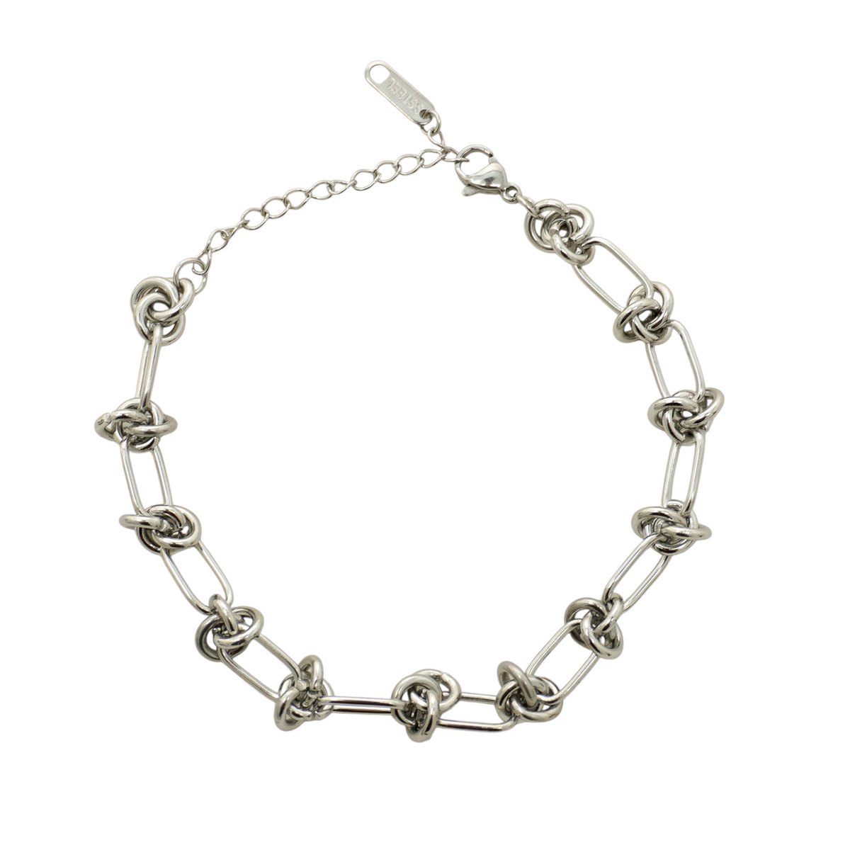 Braided Knot Stainless Steel Bracelet