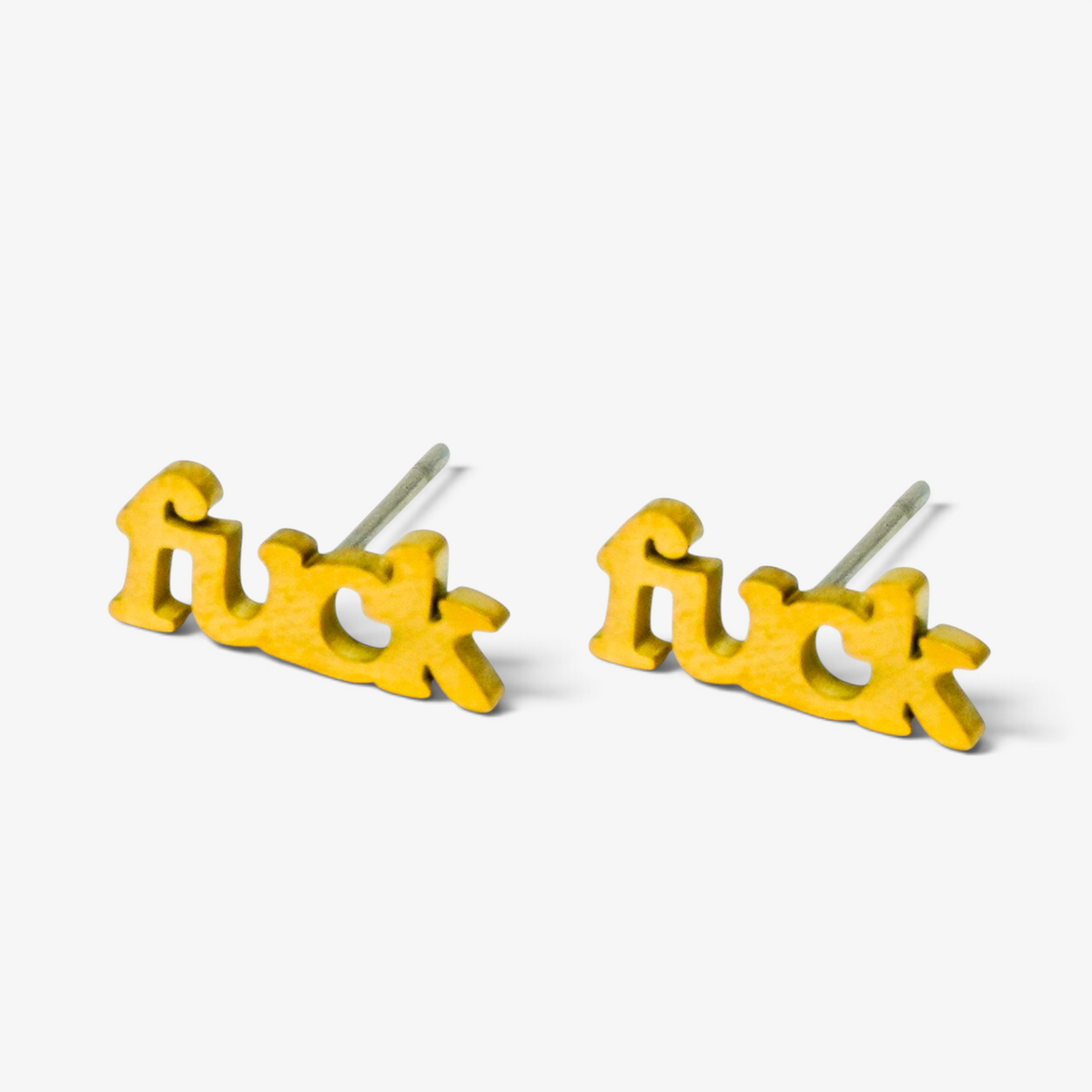 FUCK Stainless Steel Stud Earrings