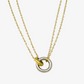 Connected Circles Chain Stainless Steel Necklace