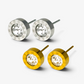 Clock Stainless Steel Stud Earrings
