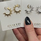 Spiked Sun Hoops