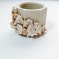 Real Geode Stone Cement Planter