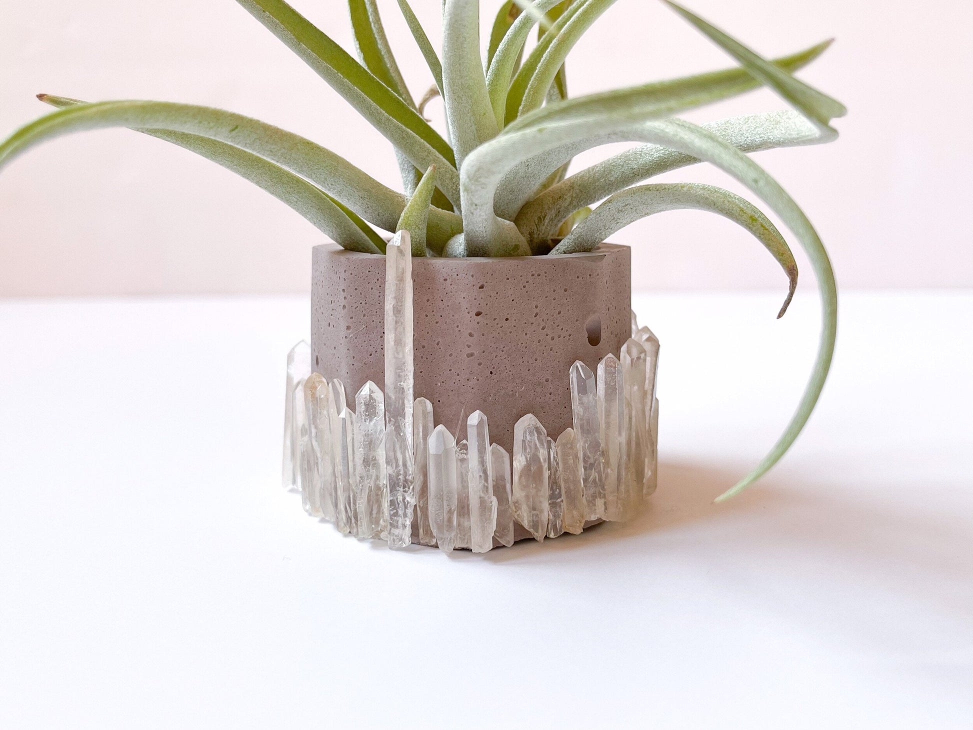 Crystal Point Cement Planter
