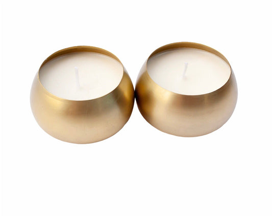 Mini Brass Soy Candles