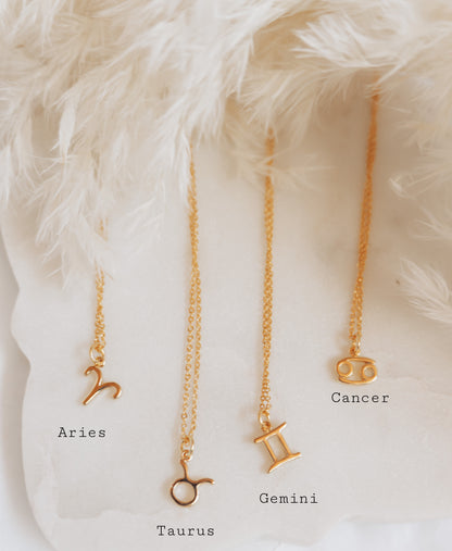 Zodiac 16k Gold Necklaces