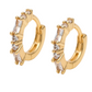 Gold Cubic Hoops