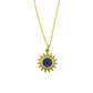 Lapis Lazuli Sun Stainless Steel necklace
