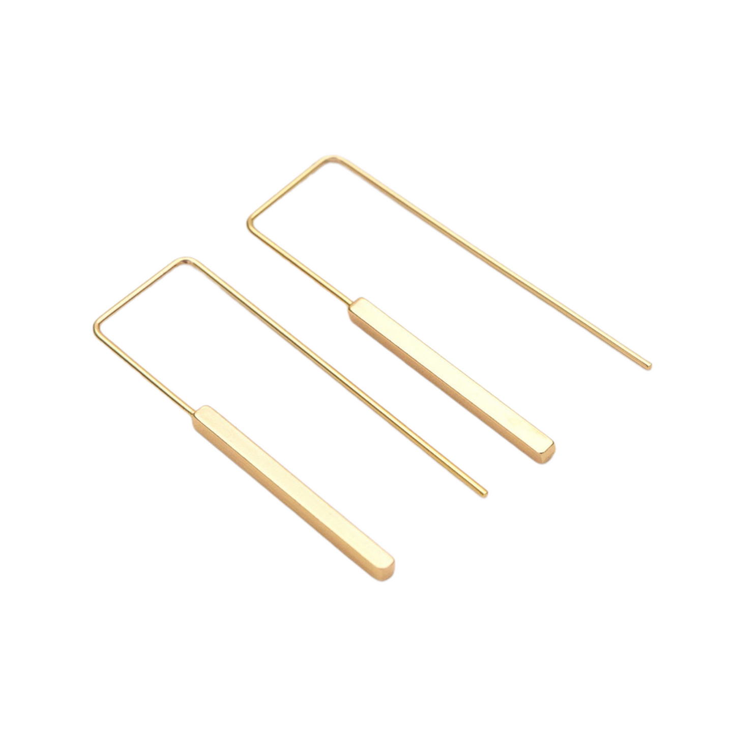 Simple Geometric Bar Earrings
